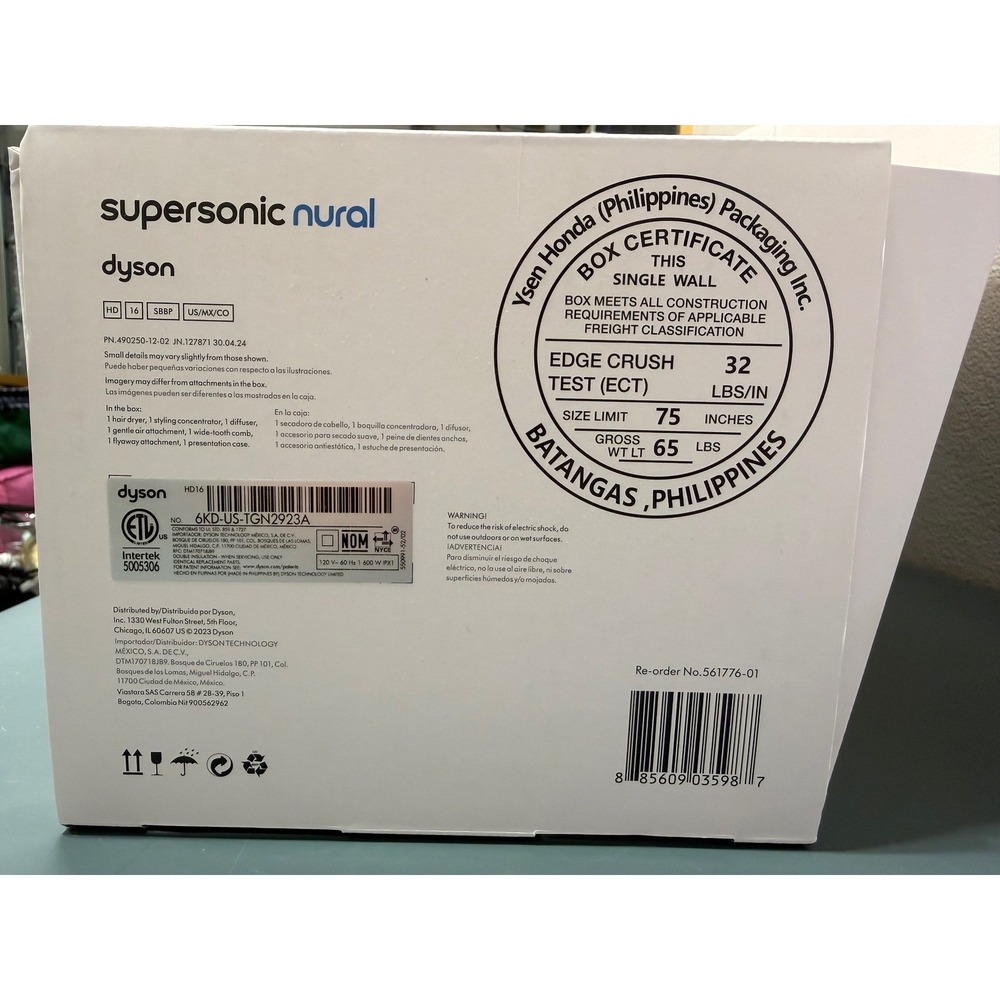 Dyson Supersonic Nural Hair Dryer HD16 Strawberry Bronze Blush Pink Special Ed - Picture 6 of 11